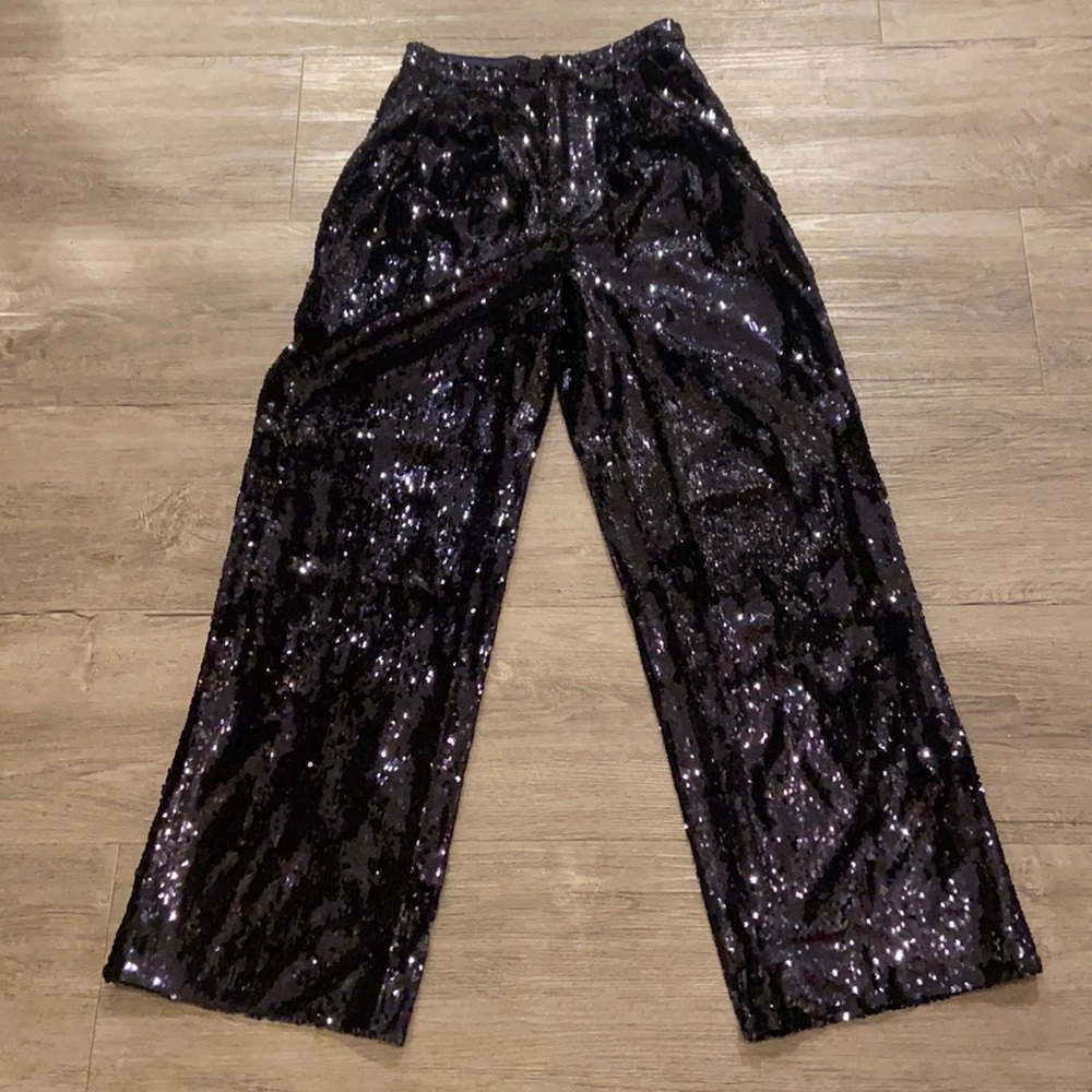 Navy Sequins L’Academie Pants